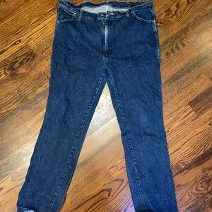 Wrangler Dark Blue Straight Leg Jeans